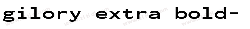 gilory extra bold字体转换